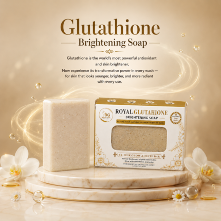 Instant Glow Royal Glutathione Brightening Soap – Luxury Skin Brightening & Anti-Ageing Soap for Radiant, Even-Toned & Youthful Looking Skin | Premium Antioxidant Formula